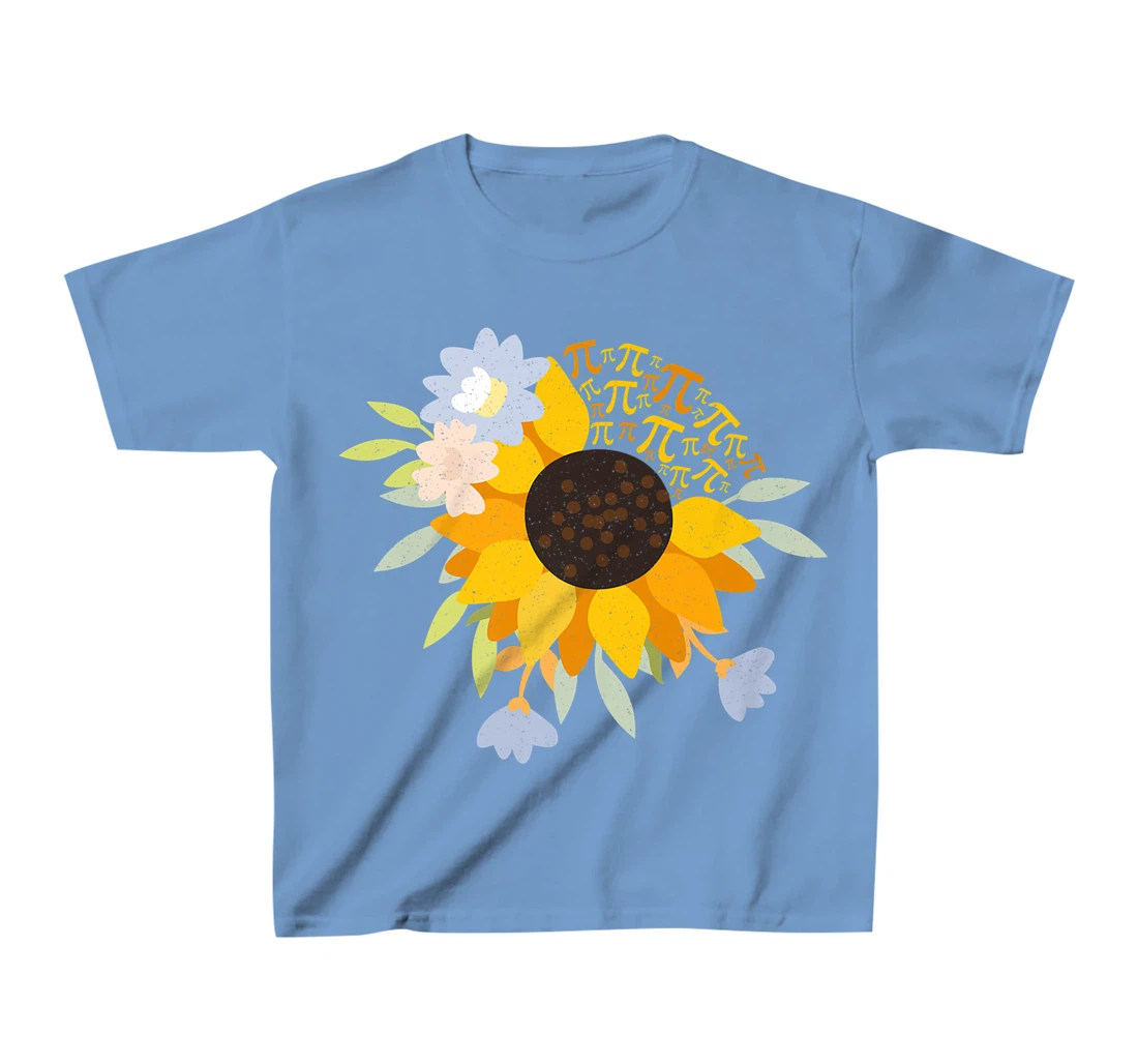 Womens Happy Pie Day Sunflower Pi Day 3.14 STEM Science Math Teache T-Shirt, Kid T-Shirt and Women T-Shirt