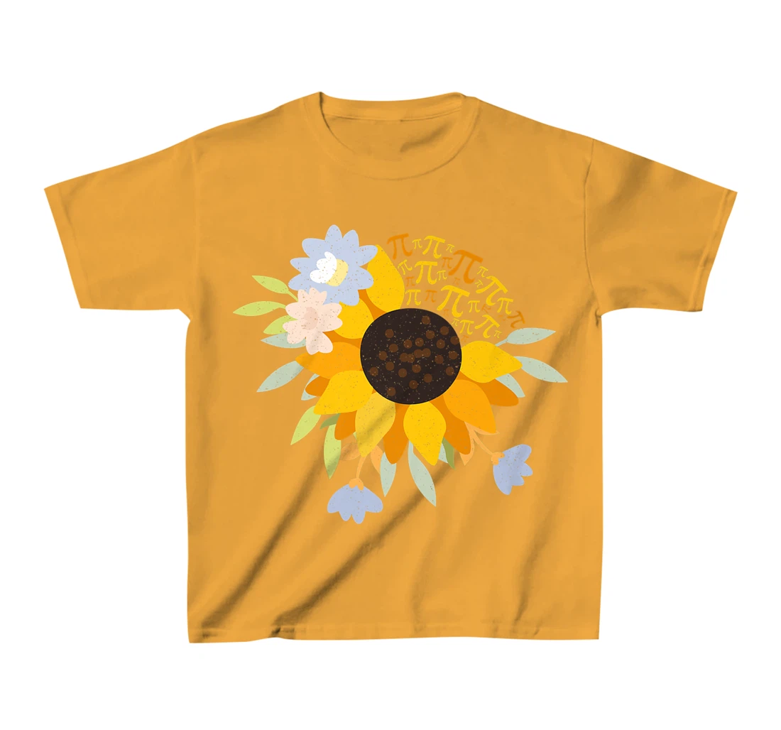 Womens Happy Pie Day Sunflower Pi Day 3.14 STEM Science Math Teache T-Shirt, Kid T-Shirt and Women T-Shirt