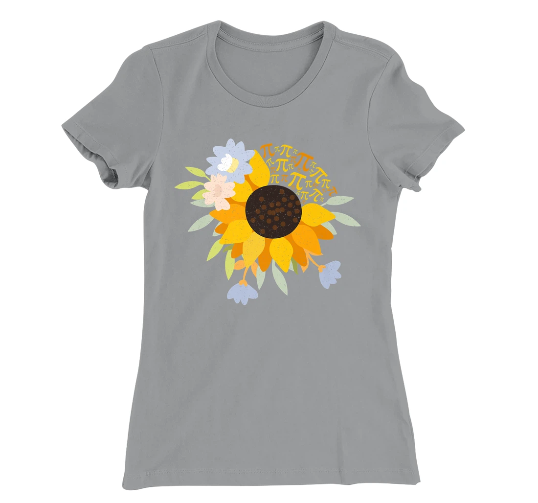Womens Happy Pie Day Sunflower Pi Day 3.14 STEM Science Math Teache T-Shirt, Kid T-Shirt and Women T-Shirt