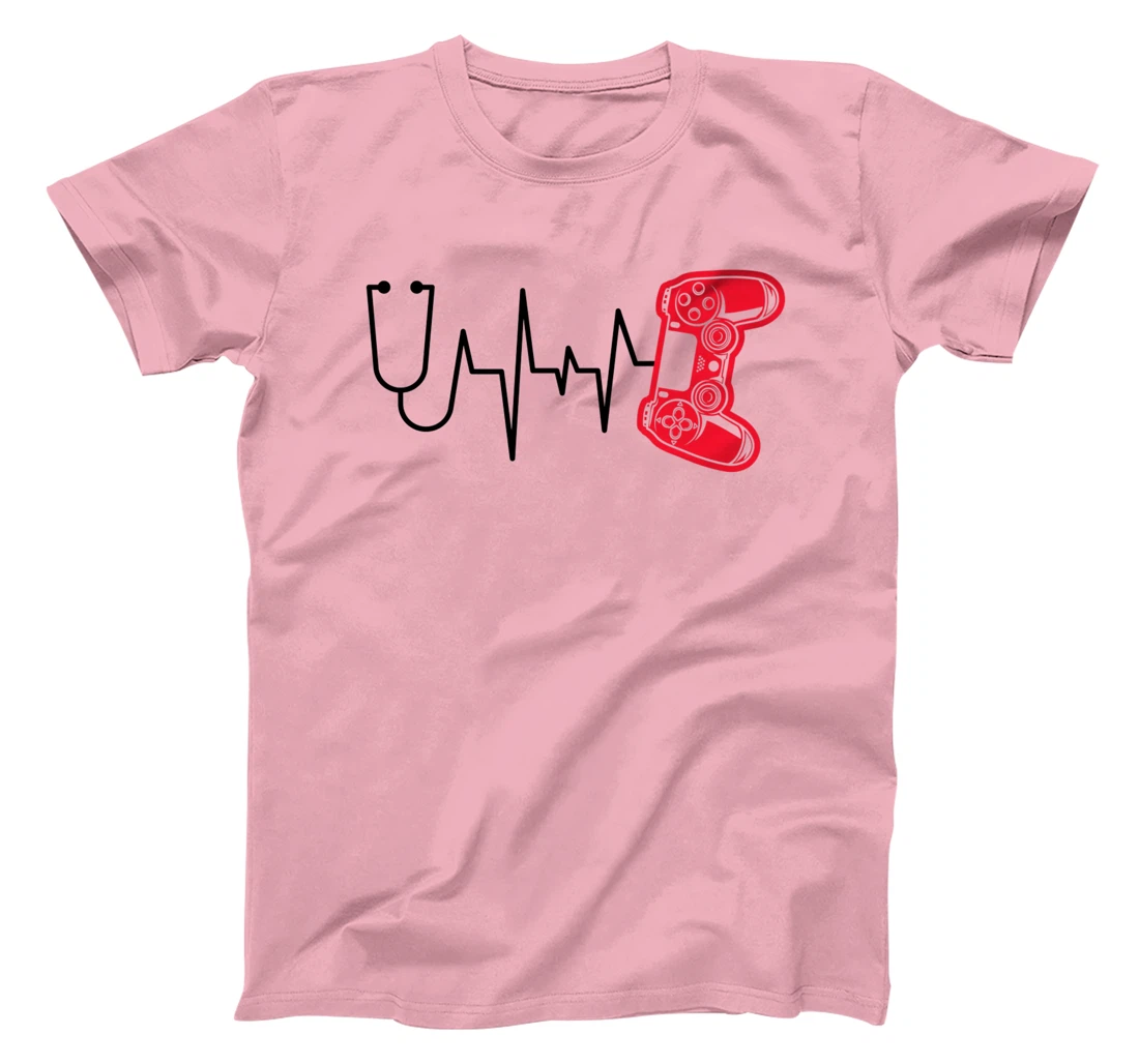 Womens Gamer Heartline Video Gaming Heart line with Gaming mouse T-Shirt, Kid T-Shirt and Women T-Shirt