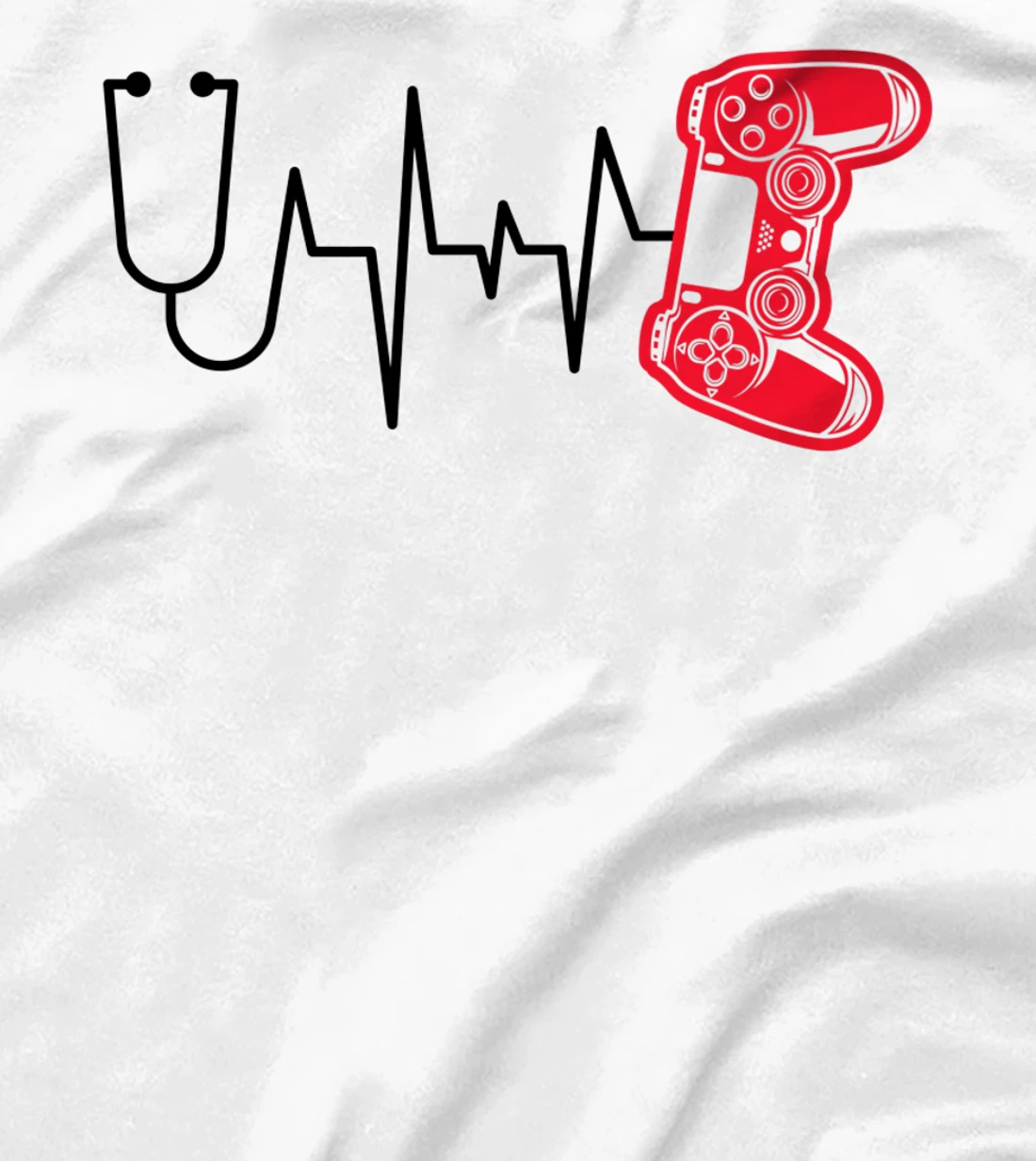 Womens Gamer Heartline Video Gaming Heart line with Gaming mouse T-Shirt, Kid T-Shirt and Women T-Shirt