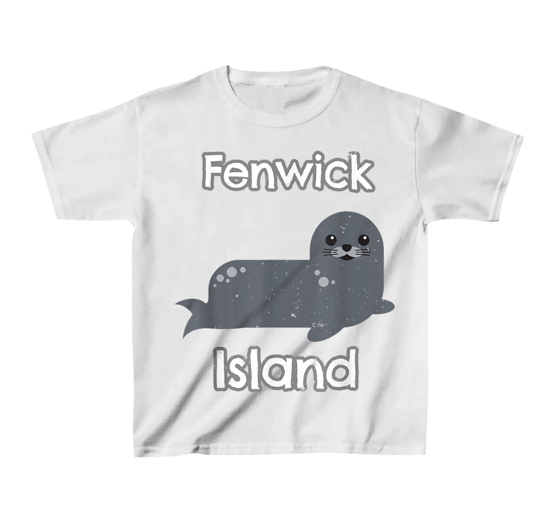 Womens Fenwick Island Delaware Marine Life Harbor Seal T-Shirt, Kid T-Shirt and Women T-Shirt