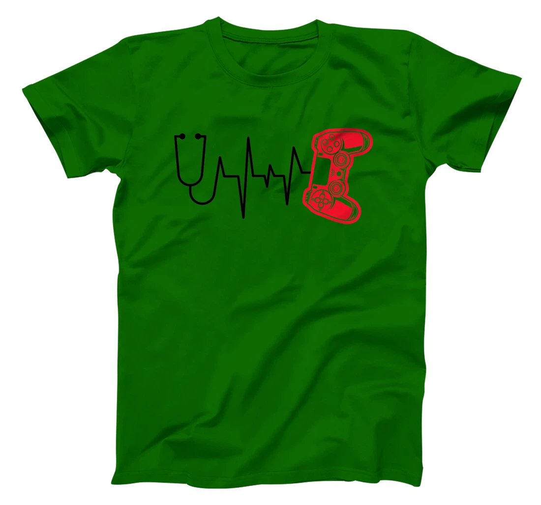 Womens Gamer Heartline Video Gaming Heart line with Gaming mouse T-Shirt, Kid T-Shirt and Women T-Shirt