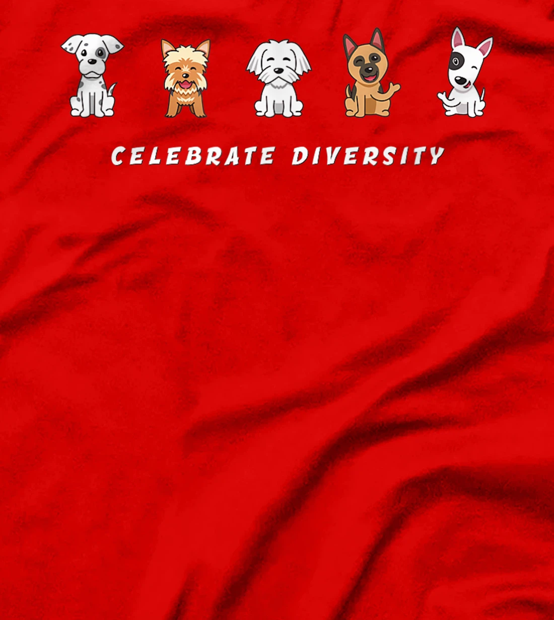 Puppies & Bigger Dogs of All Kinds - Celebrate Diversity T-Shirt, Women T-Shirt