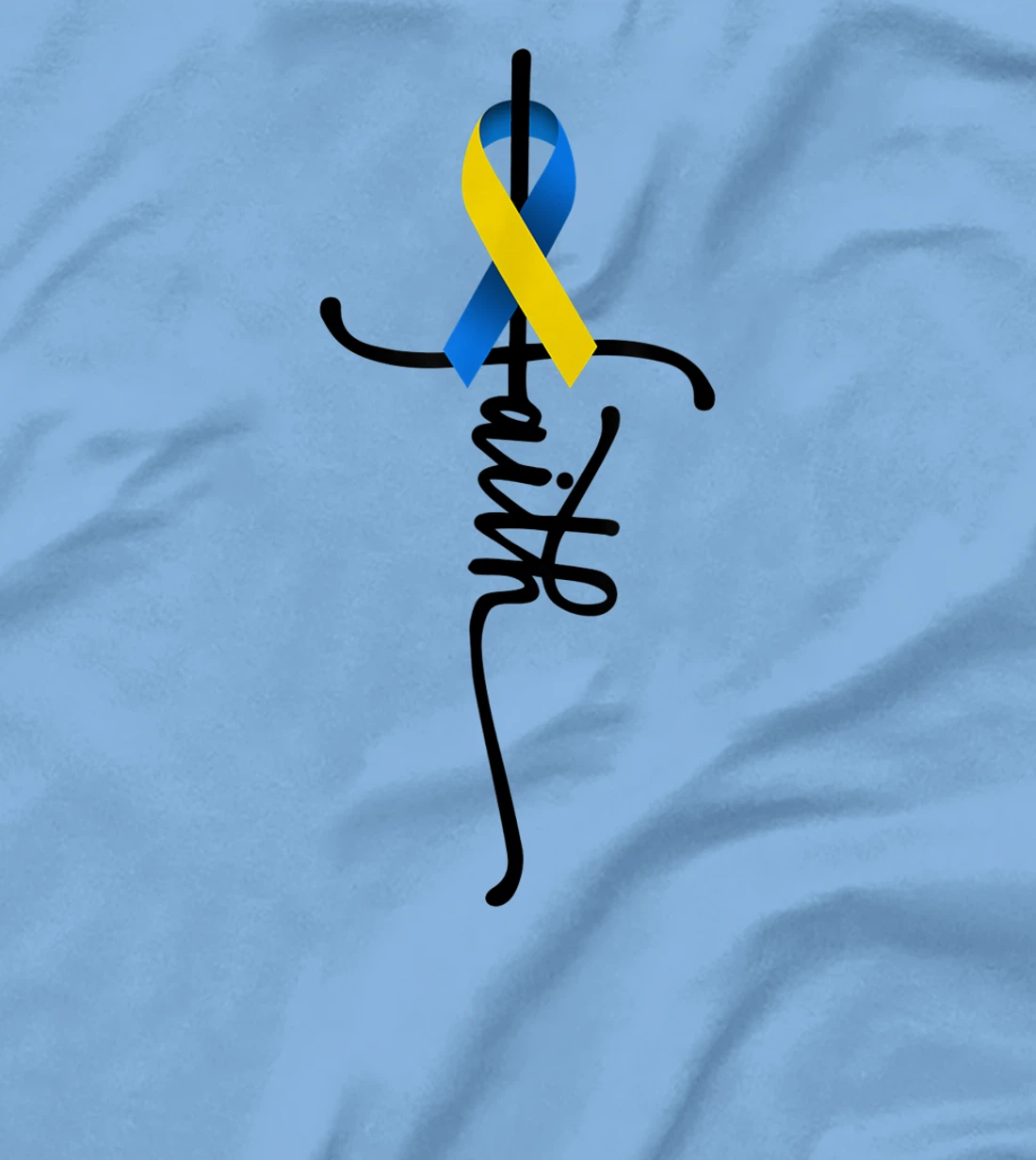 Womens Down Syndrome Faith Down Syndrome Awareness Gifts Trisomy 21 T-Shirt, Kid T-Shirt and Women T-Shirt