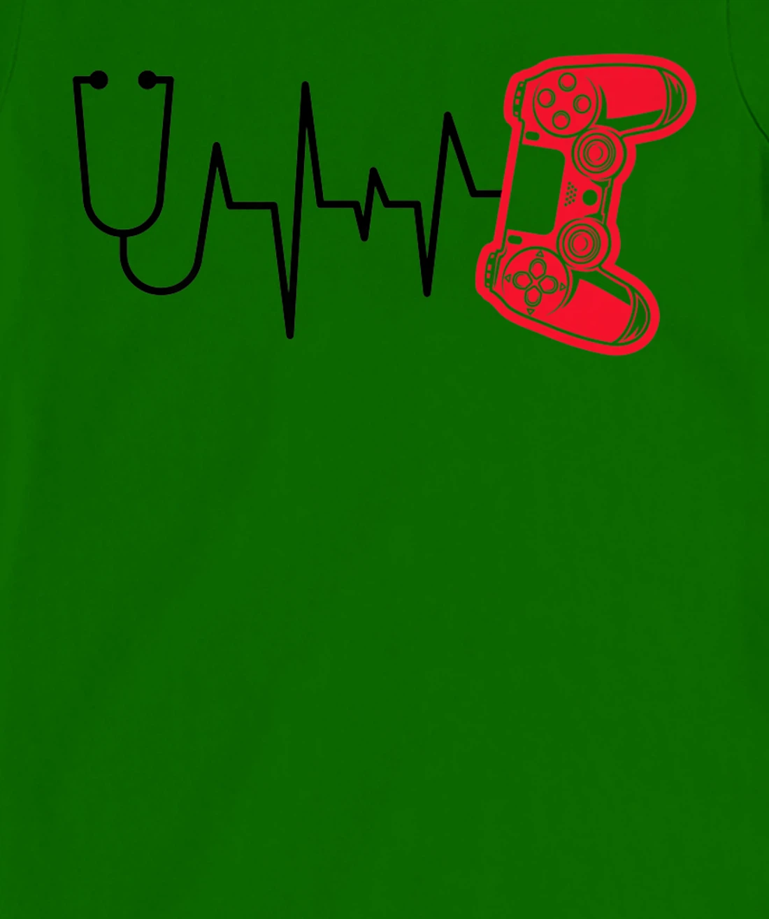 Womens Gamer Heartline Video Gaming Heart line with Gaming mouse T-Shirt, Kid T-Shirt and Women T-Shirt