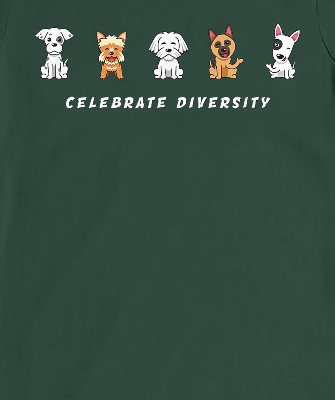 Puppies & Bigger Dogs of All Kinds - Celebrate Diversity T-Shirt, Women T-Shirt