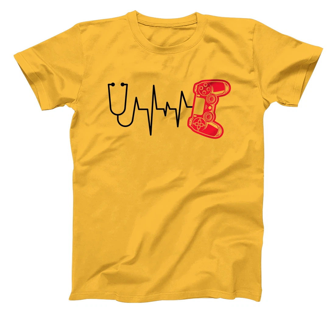 Womens Gamer Heartline Video Gaming Heart line with Gaming mouse T-Shirt, Kid T-Shirt and Women T-Shirt