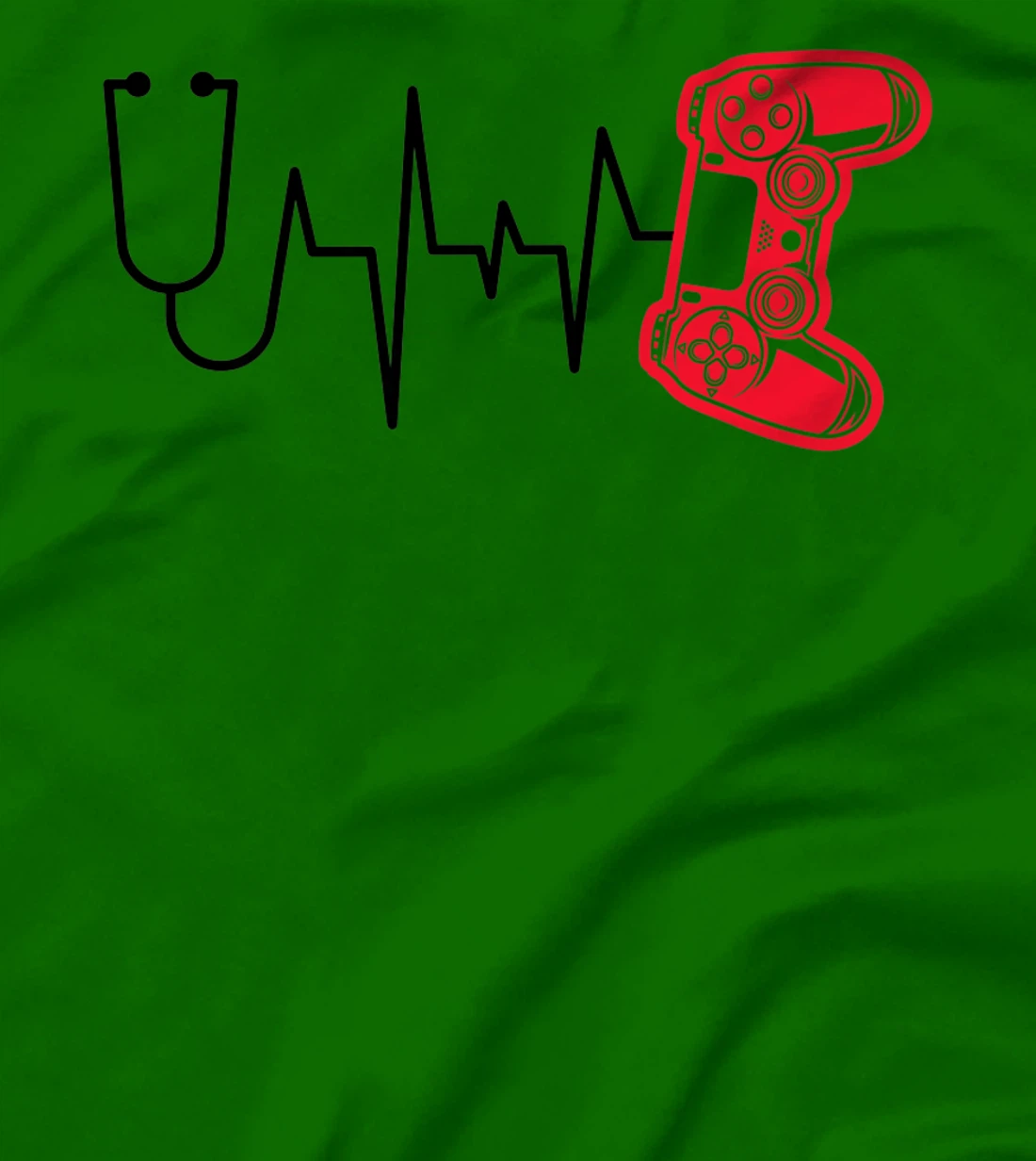 Womens Gamer Heartline Video Gaming Heart line with Gaming mouse T-Shirt, Kid T-Shirt and Women T-Shirt