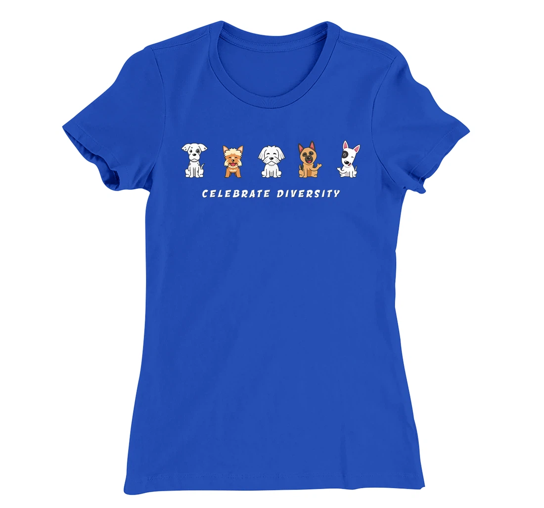 Puppies & Bigger Dogs of All Kinds - Celebrate Diversity T-Shirt, Women T-Shirt