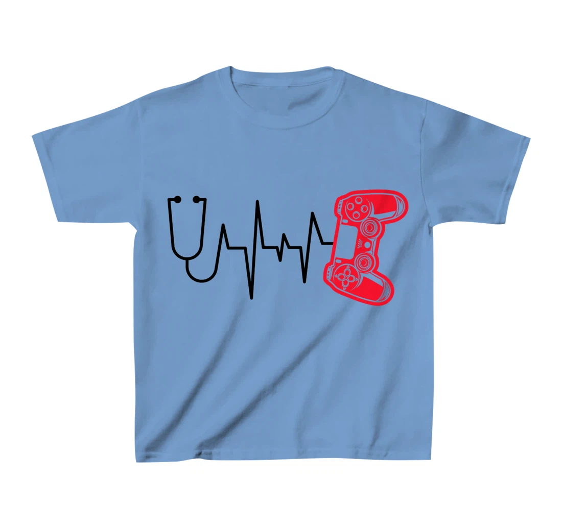 Womens Gamer Heartline Video Gaming Heart line with Gaming mouse T-Shirt, Kid T-Shirt and Women T-Shirt