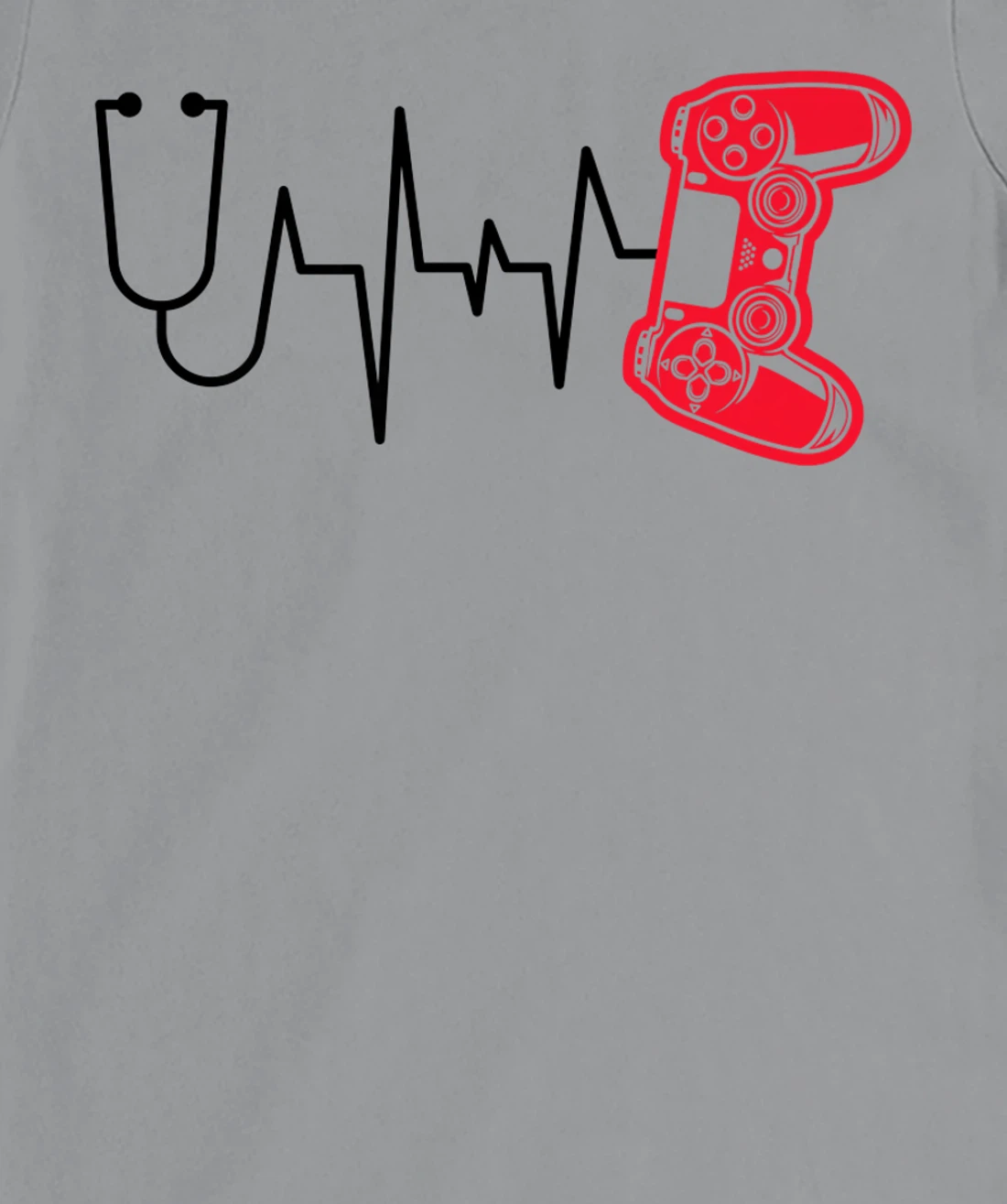 Womens Gamer Heartline Video Gaming Heart line with Gaming mouse T-Shirt, Kid T-Shirt and Women T-Shirt