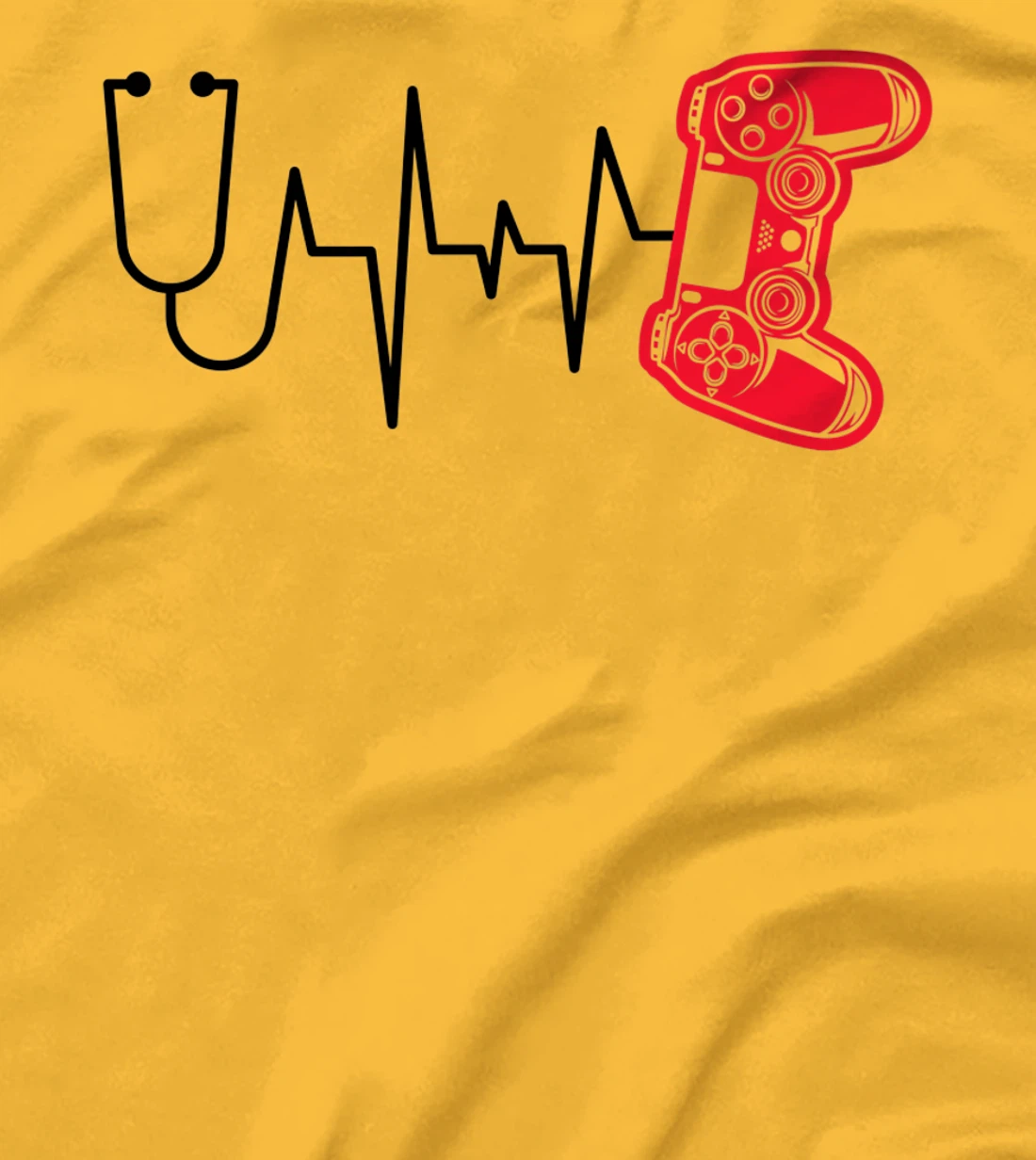 Womens Gamer Heartline Video Gaming Heart line with Gaming mouse T-Shirt, Kid T-Shirt and Women T-Shirt