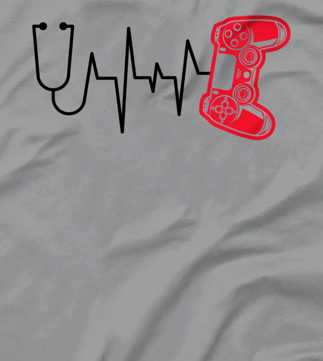 Womens Gamer Heartline Video Gaming Heart line with Gaming mouse T-Shirt, Kid T-Shirt and Women T-Shirt