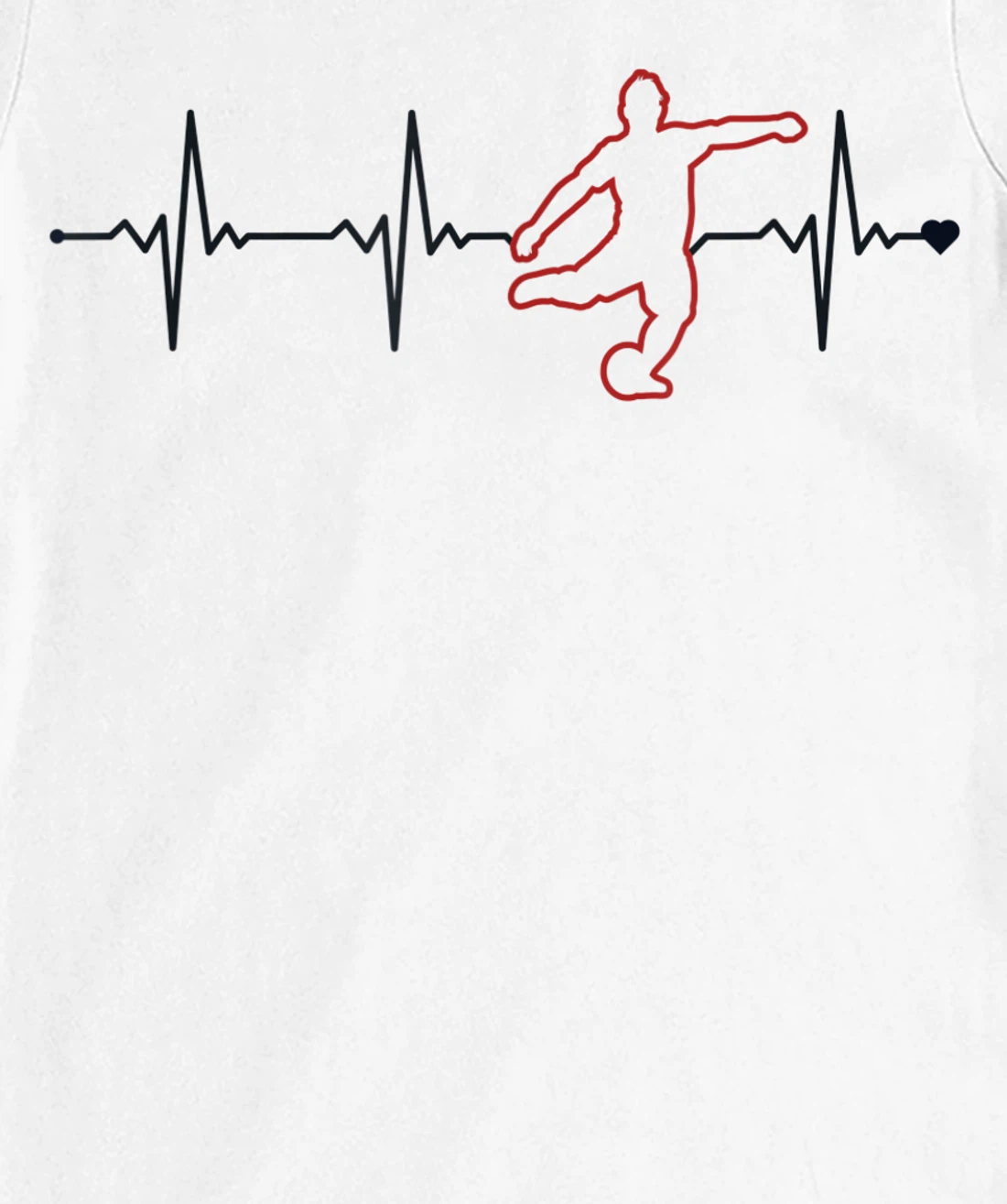 Soccer Heartbeat Goal Keeper Futbol Fußball Trainer Soccer T-Shirt, Kid T-Shirt and Women T-Shirt