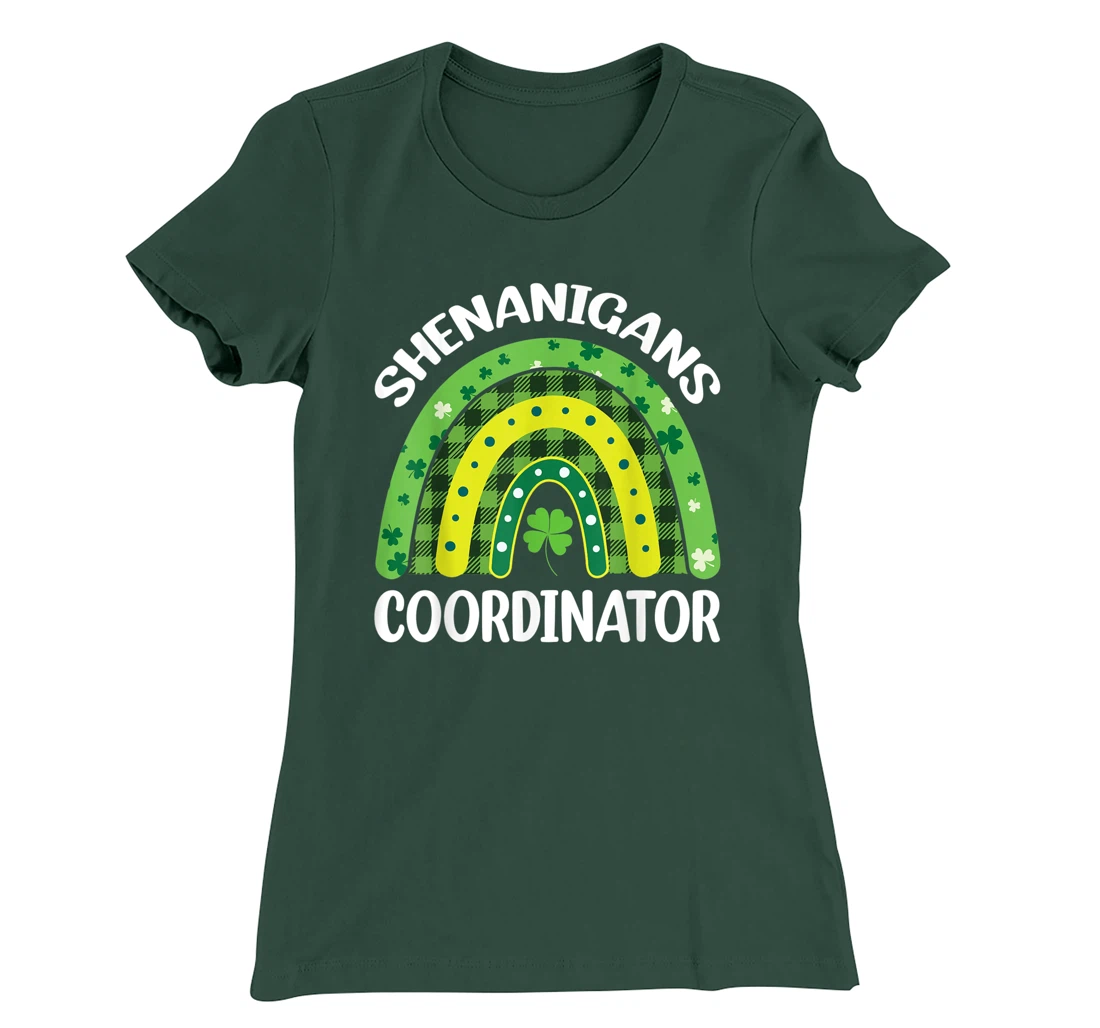 Shenanigans Coordinator Rainbow St Patricks Day Teacher Gift T-Shirt, Kid T-Shirt and Women T-Shirt