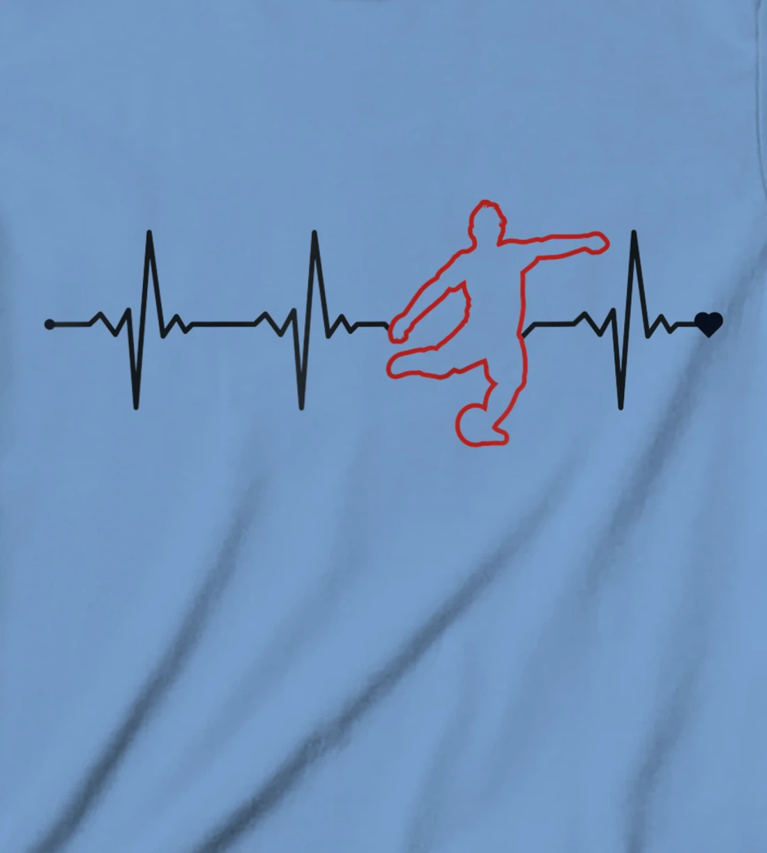 Soccer Heartbeat Goal Keeper Futbol Fußball Trainer Soccer T-Shirt, Kid T-Shirt and Women T-Shirt