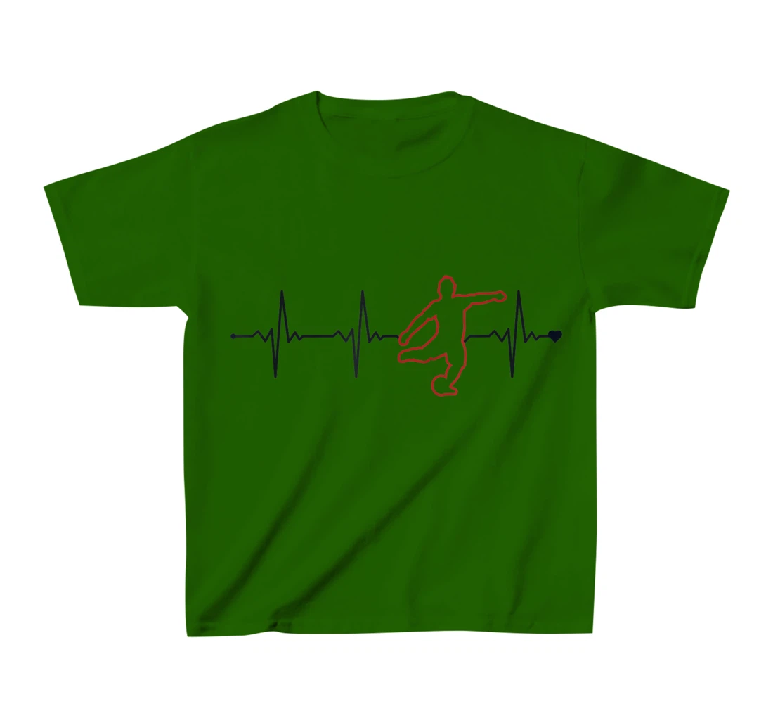 Soccer Heartbeat Goal Keeper Futbol Fußball Trainer Soccer T-Shirt, Kid T-Shirt and Women T-Shirt