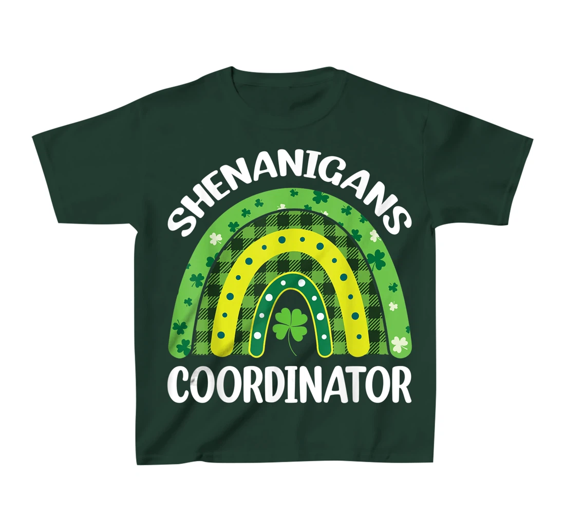 Shenanigans Coordinator Rainbow St Patricks Day Teacher Gift T-Shirt, Kid T-Shirt and Women T-Shirt
