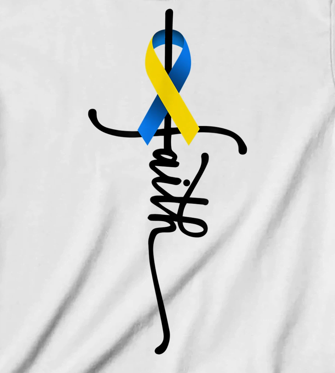 Womens Down Syndrome Faith Down Syndrome Awareness Gifts Trisomy 21 T-Shirt, Kid T-Shirt and Women T-Shirt