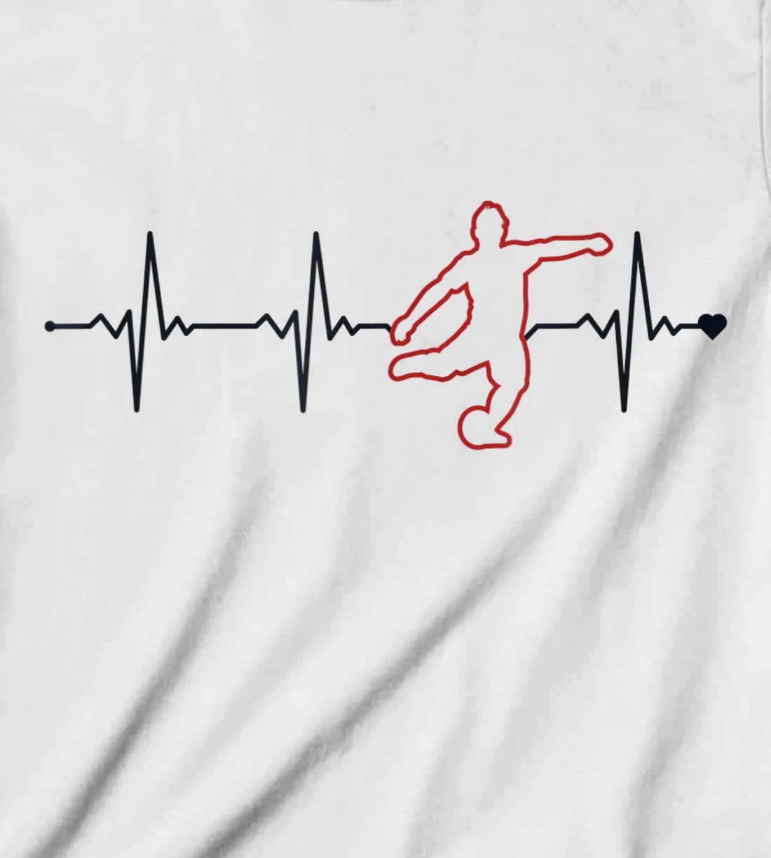 Soccer Heartbeat Goal Keeper Futbol Fußball Trainer Soccer T-Shirt, Kid T-Shirt and Women T-Shirt