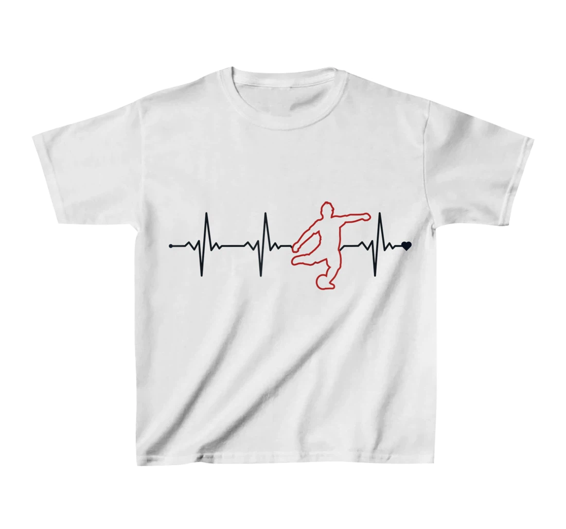 Soccer Heartbeat Goal Keeper Futbol Fußball Trainer Soccer T-Shirt, Kid T-Shirt and Women T-Shirt