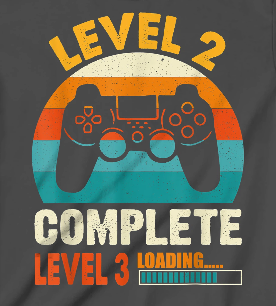 Funny Celebrate 2nd Wedding Vintage Retro Level 2 Complete T-Shirt, Kid T-Shirt and Women T-Shirt