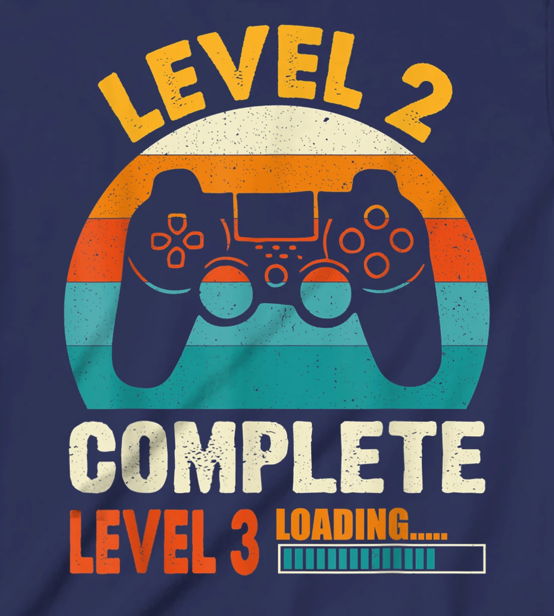 Funny Celebrate 2nd Wedding Vintage Retro Level 2 Complete T-Shirt, Kid T-Shirt and Women T-Shirt