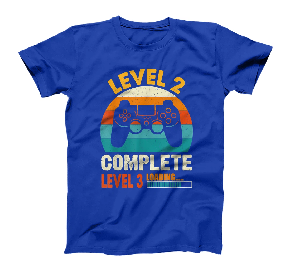 Funny Celebrate 2nd Wedding Vintage Retro Level 2 Complete T-Shirt, Kid T-Shirt and Women T-Shirt