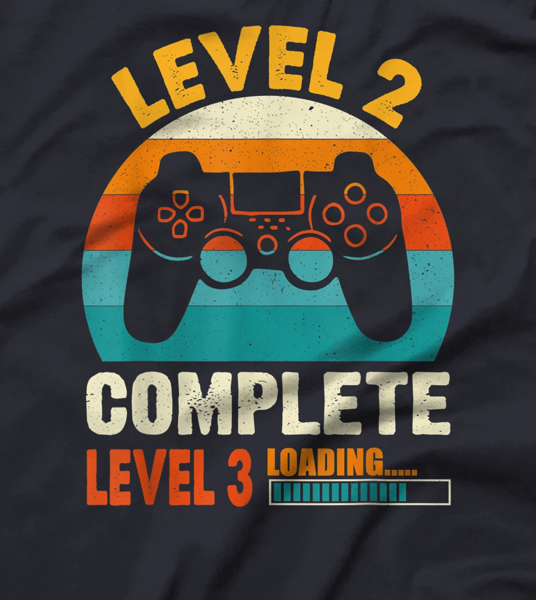 Funny Celebrate 2nd Wedding Vintage Retro Level 2 Complete T-Shirt, Kid T-Shirt and Women T-Shirt