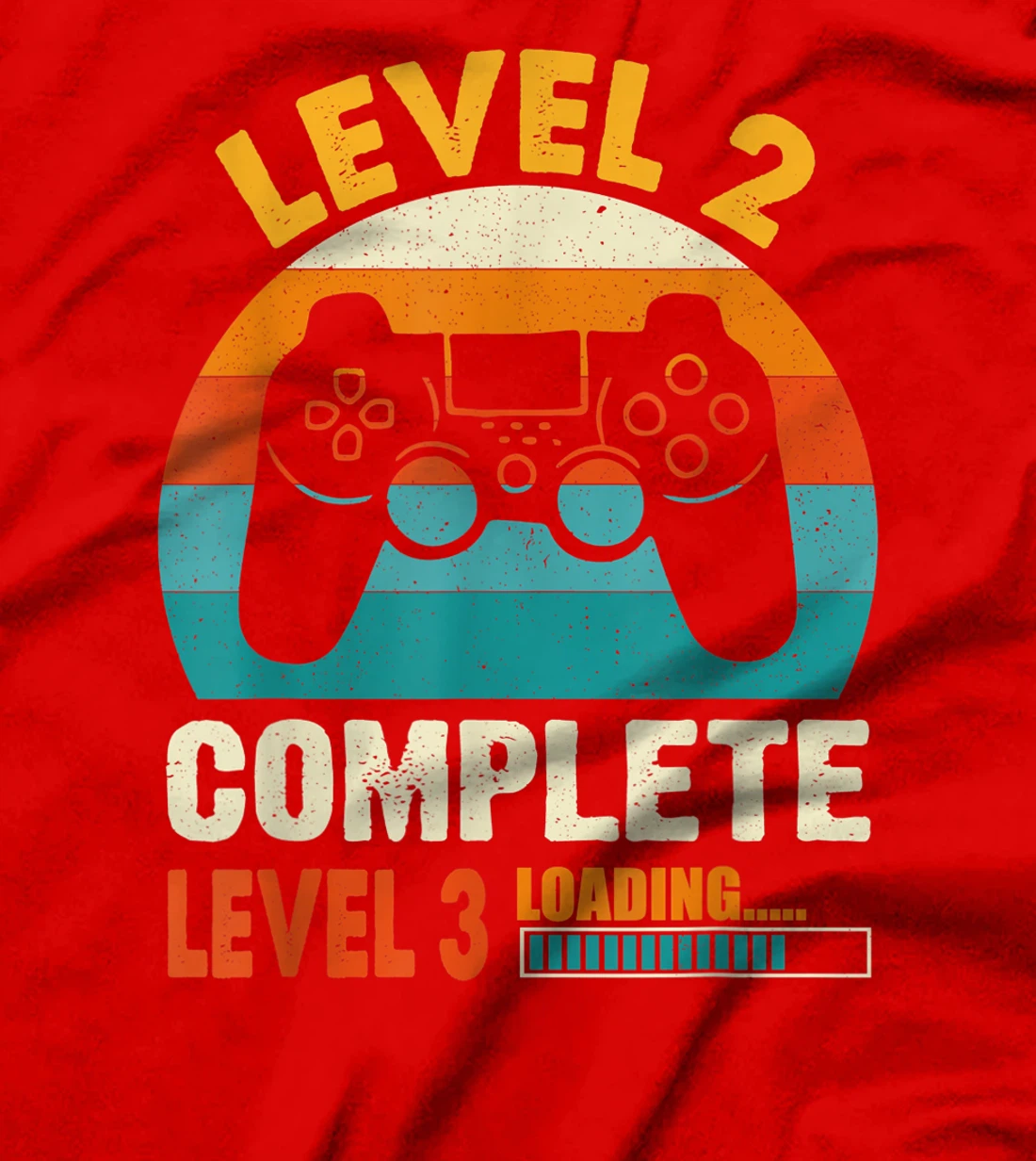 Funny Celebrate 2nd Wedding Vintage Retro Level 2 Complete T-Shirt, Kid T-Shirt and Women T-Shirt