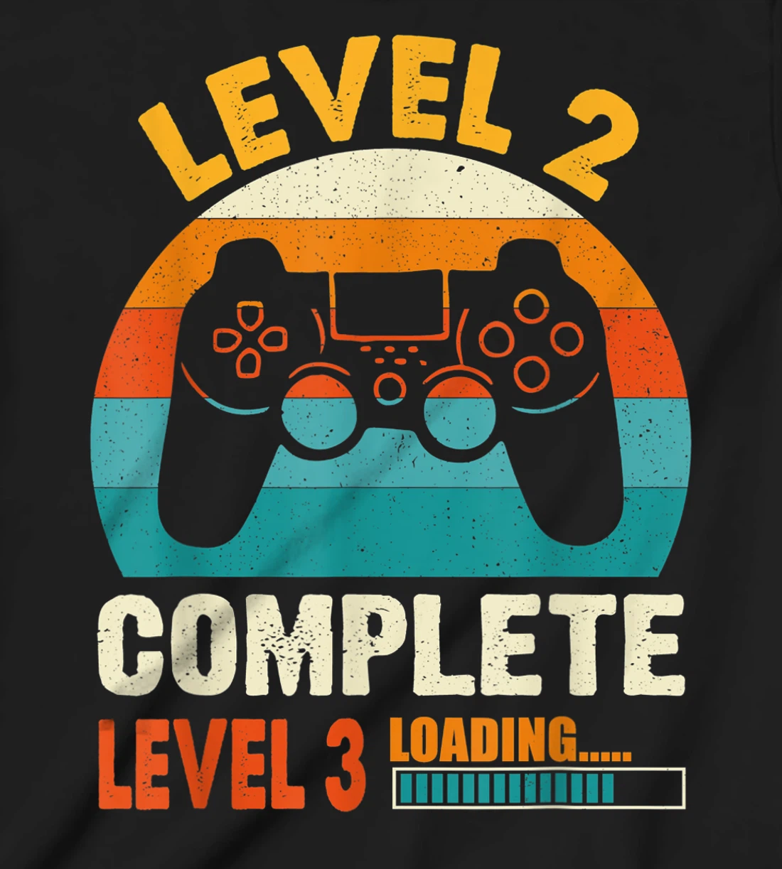 Funny Celebrate 2nd Wedding Vintage Retro Level 2 Complete T-Shirt, Kid T-Shirt and Women T-Shirt