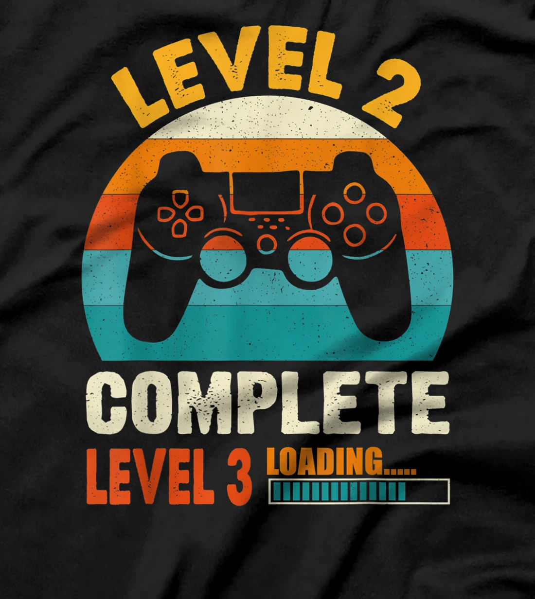 Funny Celebrate 2nd Wedding Vintage Retro Level 2 Complete T-Shirt, Kid T-Shirt and Women T-Shirt