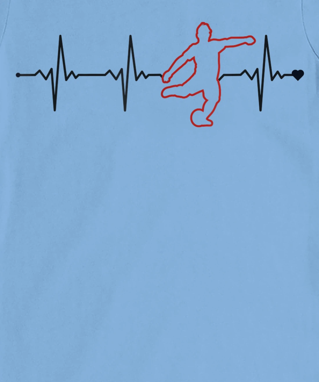 Soccer Heartbeat Goal Keeper Futbol Fußball Trainer Soccer T-Shirt, Kid T-Shirt and Women T-Shirt