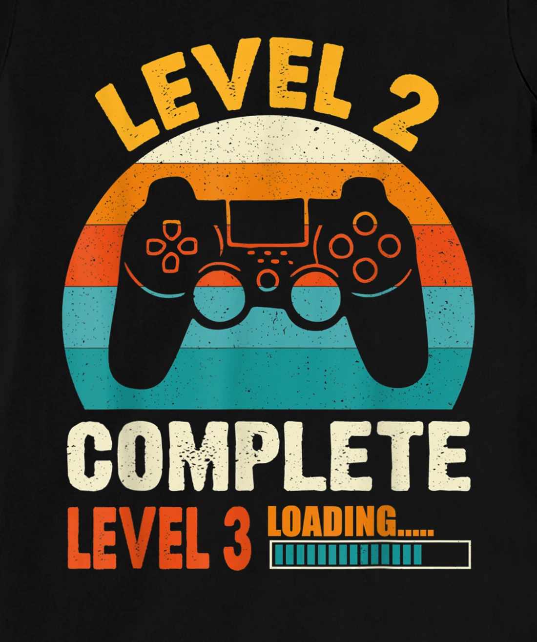 Funny Celebrate 2nd Wedding Vintage Retro Level 2 Complete T-Shirt, Kid T-Shirt and Women T-Shirt