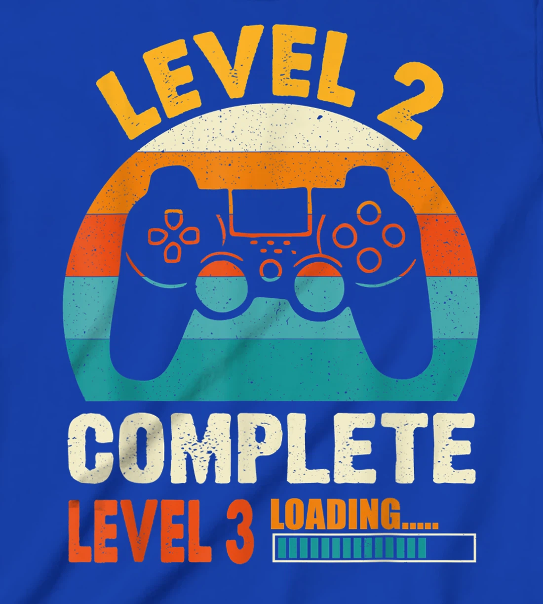 Funny Celebrate 2nd Wedding Vintage Retro Level 2 Complete T-Shirt, Kid T-Shirt and Women T-Shirt