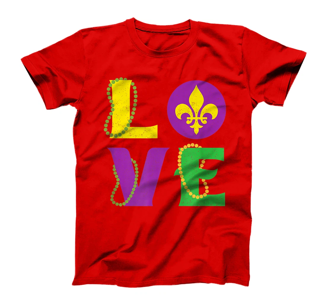 Mardi Gras Carnival LOVE New Orleans Cajun Festival T-Shirt, Kid T-Shirt and Women T-Shirt