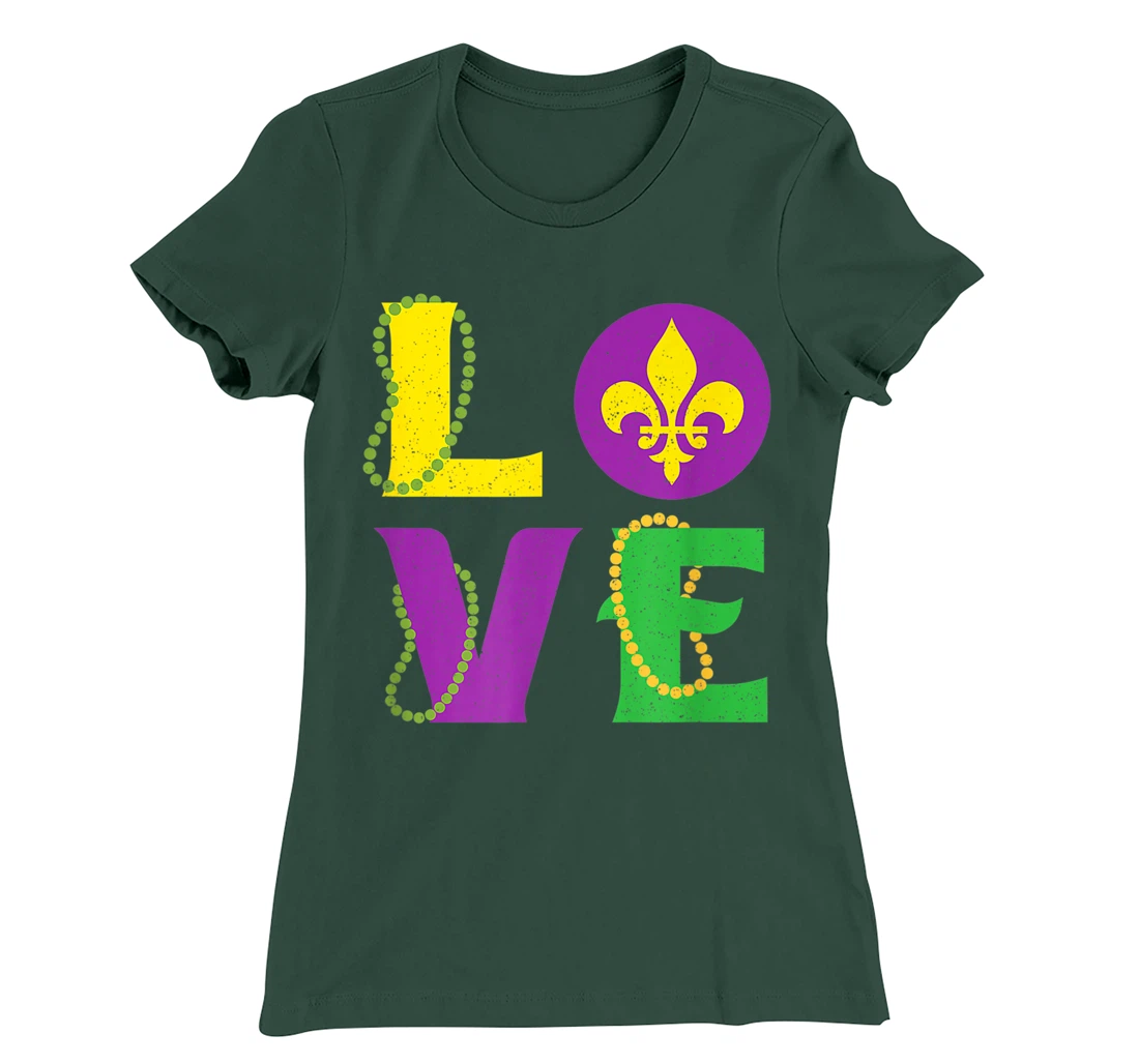 Mardi Gras Carnival LOVE New Orleans Cajun Festival T-Shirt, Kid T-Shirt and Women T-Shirt