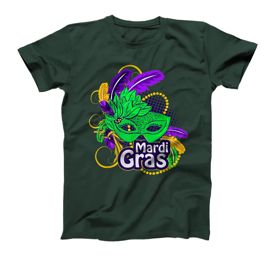 Mardi Gras Funny Mardi Gras 2022 Beads Mask Feathers T-Shirt, Kid T-Shirt and Women T-Shirt