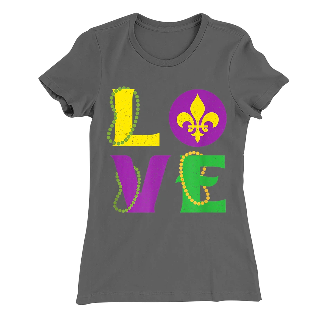 Mardi Gras Carnival LOVE New Orleans Cajun Festival T-Shirt, Kid T-Shirt and Women T-Shirt