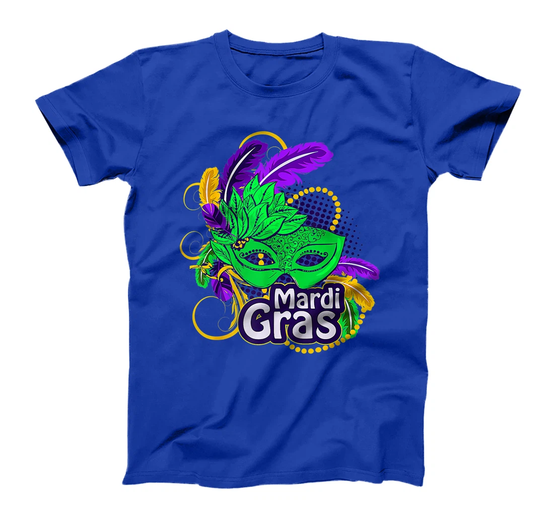 Mardi Gras Funny Mardi Gras 2022 Beads Mask Feathers T-Shirt, Kid T-Shirt and Women T-Shirt