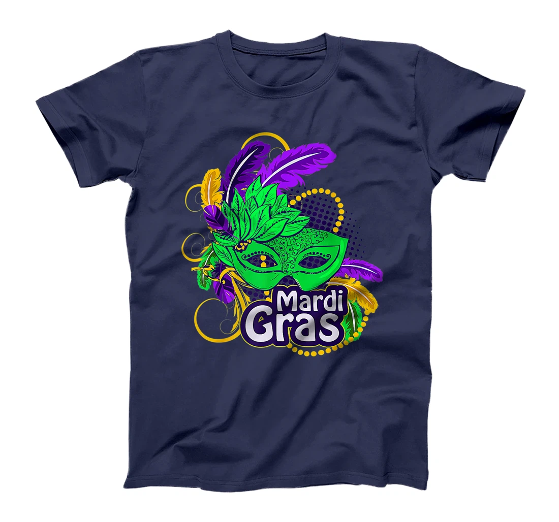 Mardi Gras Funny Mardi Gras 2022 Beads Mask Feathers T-Shirt, Kid T-Shirt and Women T-Shirt