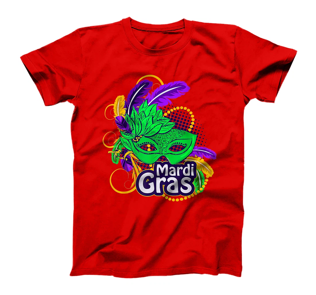 Mardi Gras Funny Mardi Gras 2022 Beads Mask Feathers T-Shirt, Kid T-Shirt and Women T-Shirt