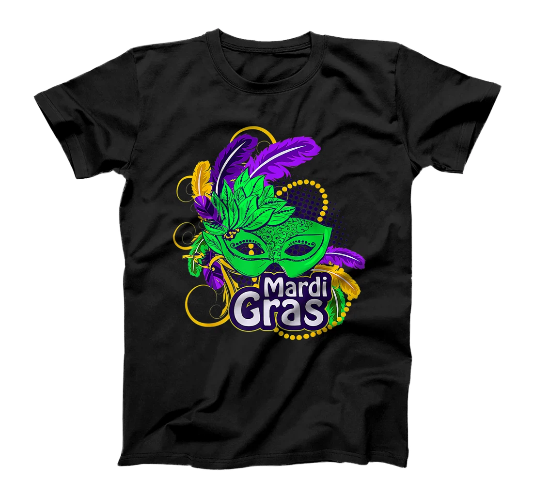 Mardi Gras Funny Mardi Gras 2022 Beads Mask Feathers T-Shirt, Kid T-Shirt and Women T-Shirt