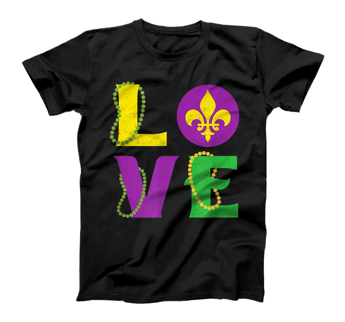 Mardi Gras Carnival LOVE New Orleans Cajun Festival T-Shirt, Kid T-Shirt and Women T-Shirt