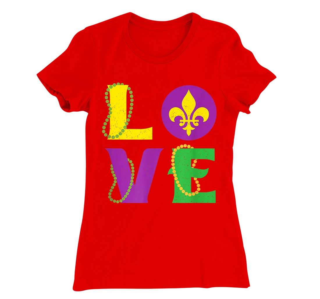 Mardi Gras Carnival LOVE New Orleans Cajun Festival T-Shirt, Kid T-Shirt and Women T-Shirt