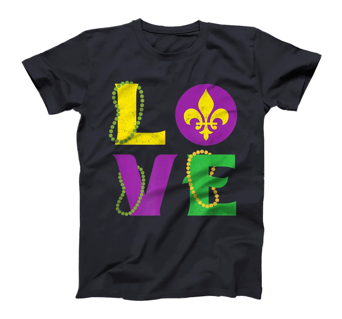 Mardi Gras Carnival LOVE New Orleans Cajun Festival T-Shirt, Kid T-Shirt and Women T-Shirt