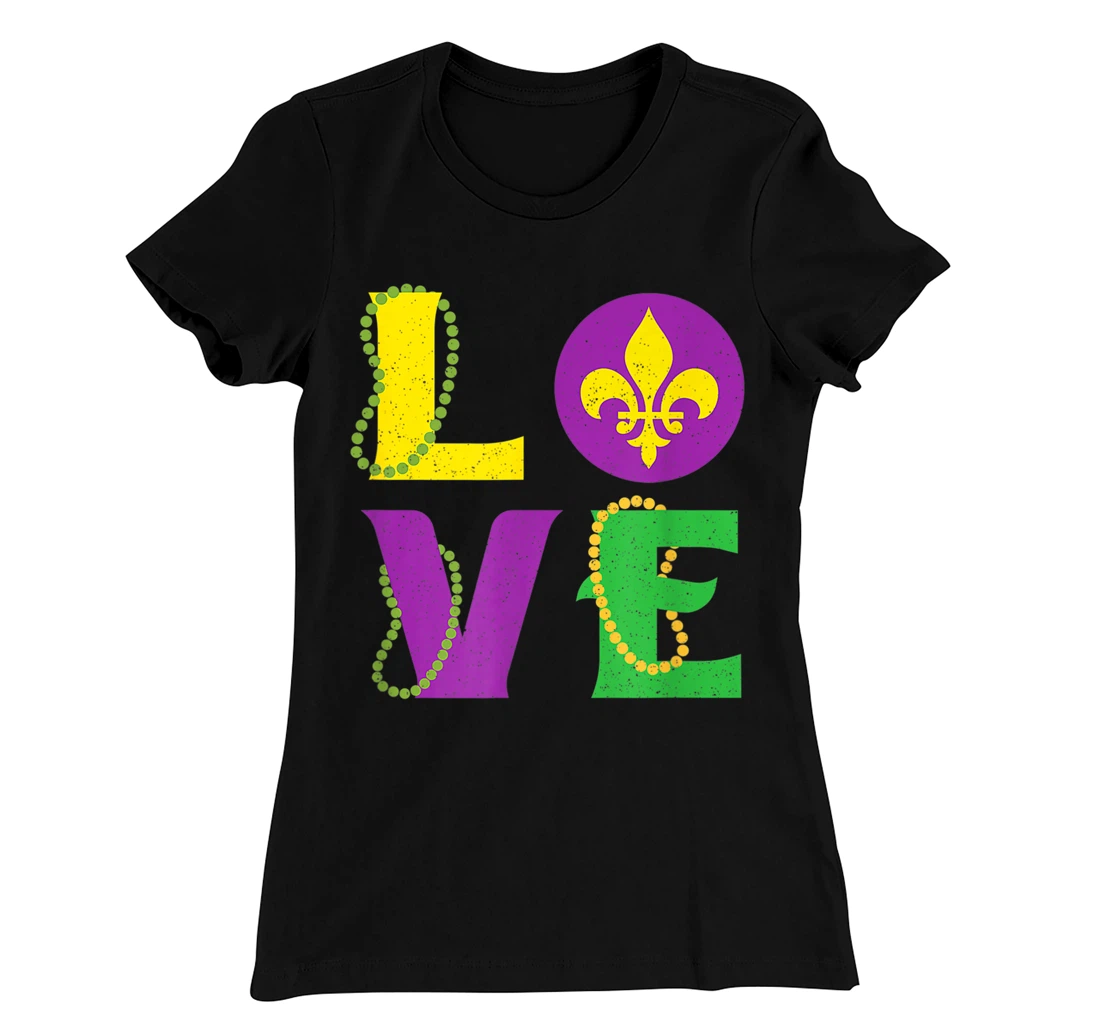 Mardi Gras Carnival LOVE New Orleans Cajun Festival T-Shirt, Kid T-Shirt and Women T-Shirt