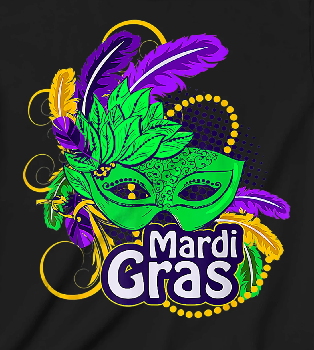 Mardi Gras Funny Mardi Gras 2022 Beads Mask Feathers T-Shirt, Kid T-Shirt and Women T-Shirt