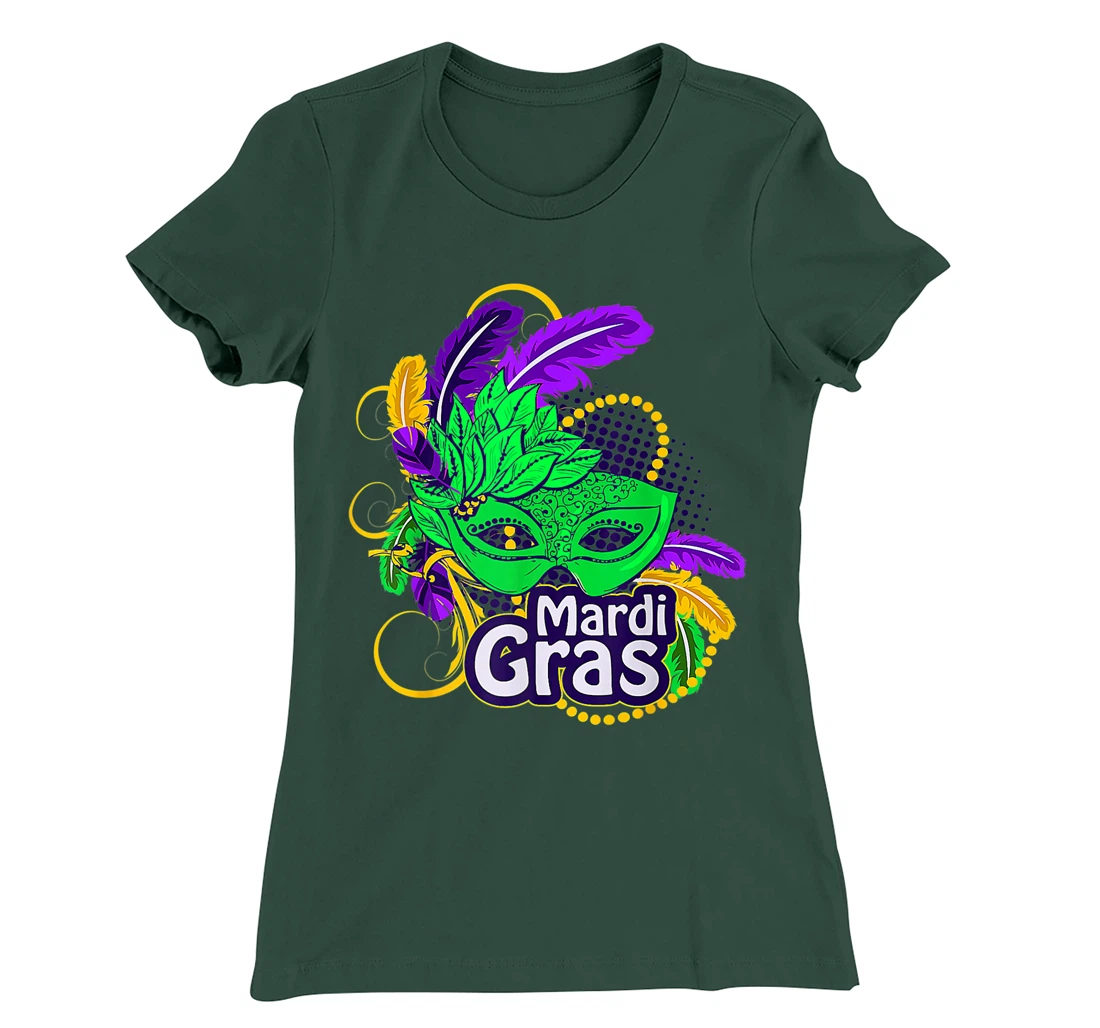 Mardi Gras Funny Mardi Gras 2022 Beads Mask Feathers T-Shirt, Kid T-Shirt and Women T-Shirt